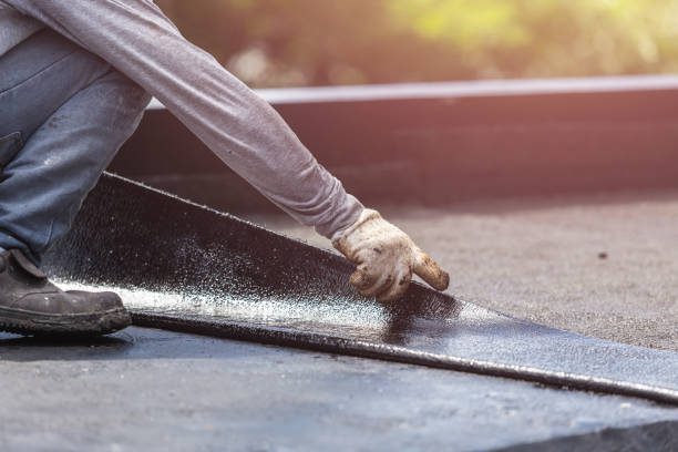 Professional Exterior Waterproofing technician working in Lake Hopatcong, NJ